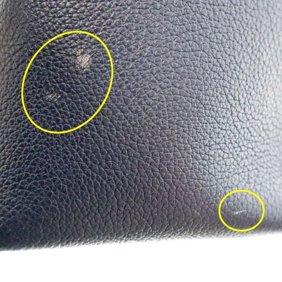 Louis Vuitton LockMe Hippo Shoulder Bag Grain Calf Leather Marine Rouge Navy - Picture 9 of 16